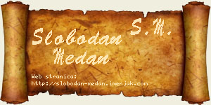 Slobodan Medan vizit kartica